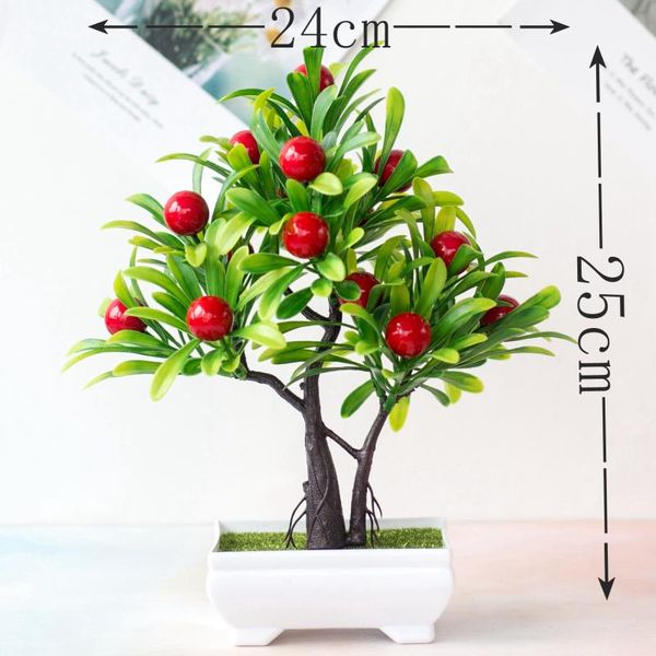 24x25cm green small tree with red artificial fruits potted bonsai christmas wedding party home garden bedroom decor fake plants
24x25cm green small tree with red artificial fruits potted bonsai christmas wedding party home garden bedroom decor fake plants