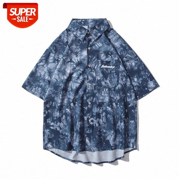 japanese retro tie-dye gradient short-sleeved shirt men's loose casual ins harajuku style half-sleeved #in4z, White;black
japanese retro tie-dye gradient short-sleeved shirt men's loose casual ins harajuku style half-sleeved #in4z, White;black