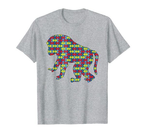 ape autism awareness kids monkeys puzzle day mom gift t-shirt, White;black