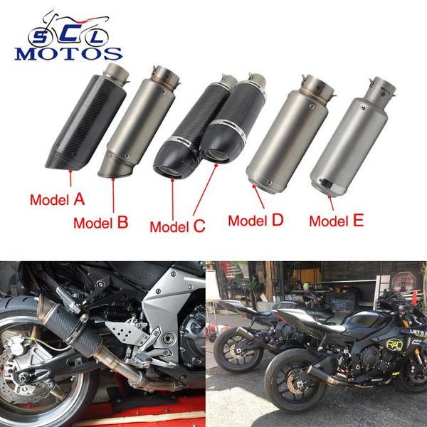 motorcycle exhaust system sclmotos- 51mm universal muffler gp escape moto mufflers carbon fiber pipe ninja gsxr z800
motorcycle exhaust system sclmotos- 51mm universal muffler gp escape moto mufflers carbon fiber pipe ninja gsxr z800