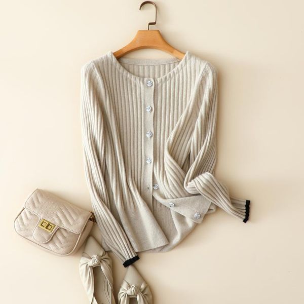 women's knits & tees 100% cashmere cardigan ribbed knitted autumn fashion warm buttons outerwear loose chic crew neck vest female 2 pie, White
women's knits & tees 100% cashmere cardigan ribbed knitted autumn fashion warm buttons outerwear loose chic crew neck vest female 2 pie, White