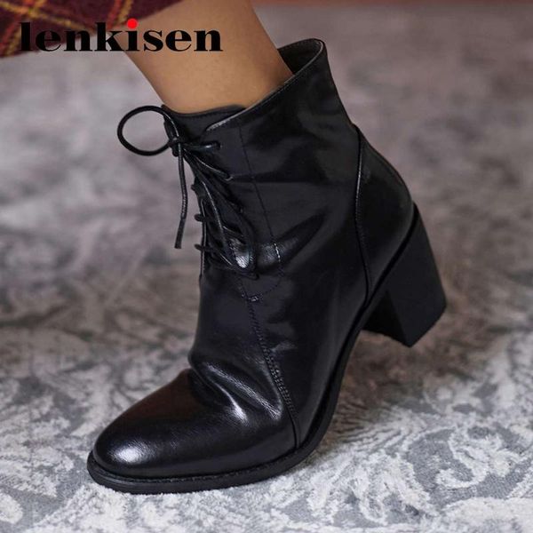 boots lenkisen split leather round toe high heel winter shoes beauty lady daily wear european style fashion classic ankle l9f2, Black
boots lenkisen split leather round toe high heel winter shoes beauty lady daily wear european style fashion classic ankle l9f2, Black