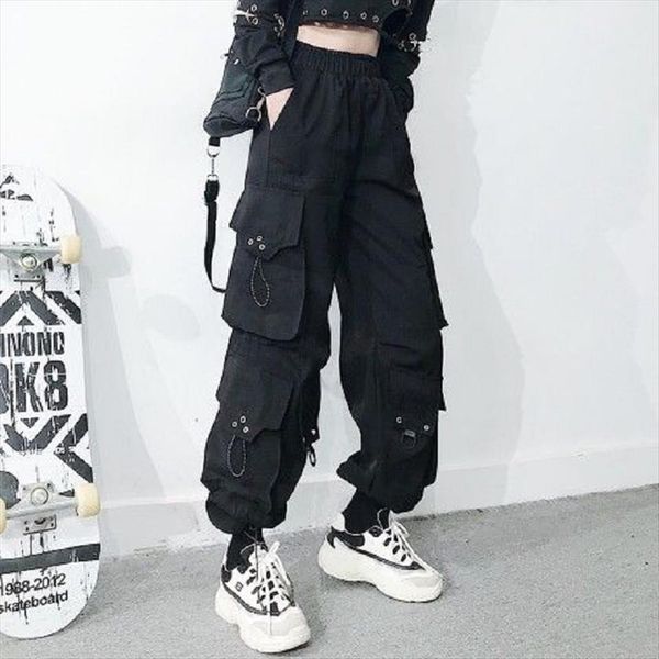 gothic black cargo baggy harajuku women capris streetwear oversize punk jogging trousers for female hip hop mall goth emo, Black;white
gothic black cargo baggy harajuku women capris streetwear oversize punk jogging trousers for female hip hop mall goth emo, Black;white