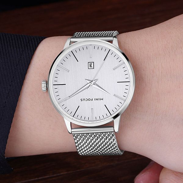 mens watches silver steel mesh strap quartz wristwatches fashion simple watch men male relogio masculino calendar, Slivery;brown
mens watches silver steel mesh strap quartz wristwatches fashion simple watch men male relogio masculino calendar, Slivery;brown
