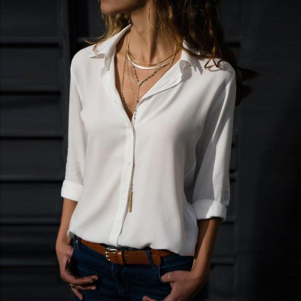 women's blouses & shirts white women ol work wear plain casual loose 2021 long sleeve lady all-match elegant vintage blusas
women's blouses & shirts white women ol work wear plain casual loose 2021 long sleeve lady all-match elegant vintage blusas