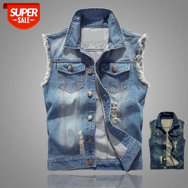 Men's Denim Vest Ripped Jean Jacket Hip Hop Jeans Coats Waistcoat Men Cowboy Brand Sleeveless Jacket Male Tank Plus Size 6XL #HP1z, Black;white
Men's Denim Vest Ripped Jean Jacket Hip Hop Jeans Coats Waistcoat Men Cowboy Brand Sleeveless Jacket Male Tank Plus Size 6XL #HP1z, Black;white
