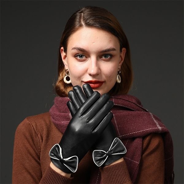 leather gloves female winter cycling plush thickened warm, cold and waterproof winter outdoor cycling driving korean version, Black
leather gloves female winter cycling plush thickened warm, cold and waterproof winter outdoor cycling driving korean version, Black