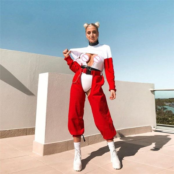 women's pants & capris women punk buckle high waist sweatpants solid harajuku hollow out trousers loose open crotch hiphop harem street, Black;white
women's pants & capris women punk buckle high waist sweatpants solid harajuku hollow out trousers loose open crotch hiphop harem street, Black;white