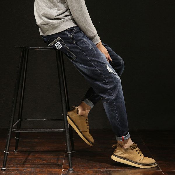 oversized jeans mens plus-sized plus trendy fat loose thin looking fashion fat guys pants fat guy casual trousers, Blue
oversized jeans mens plus-sized plus trendy fat loose thin looking fashion fat guys pants fat guy casual trousers, Blue