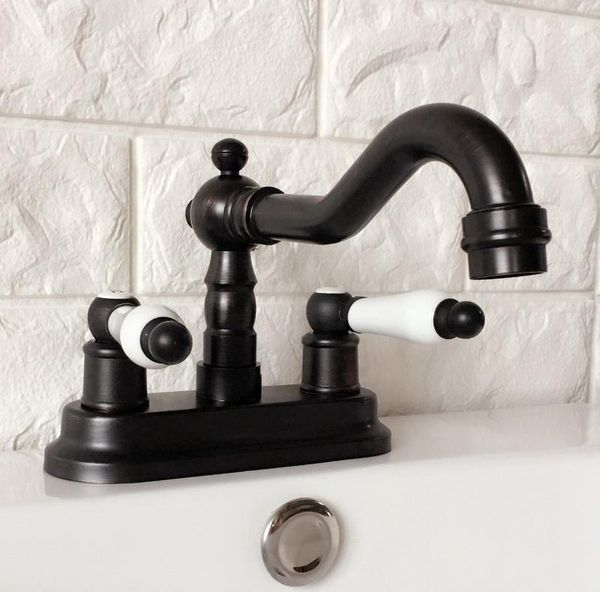 bathroom sink faucets 4" 2 hole deck-mount oil rubbed brass two handle kitchen basin faucet cold mixer taps swivel spout 360' dhg0
bathroom sink faucets 4" 2 hole deck-mount oil rubbed brass two handle kitchen basin faucet cold mixer taps swivel spout 360' dhg0