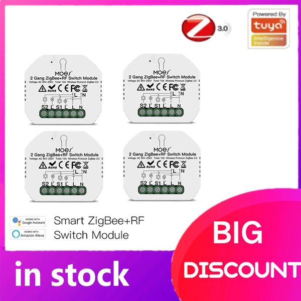 smart home control tuya zigbee light 10a switch relay module 2 gang remote work with alexa google
smart home control tuya zigbee light 10a switch relay module 2 gang remote work with alexa google