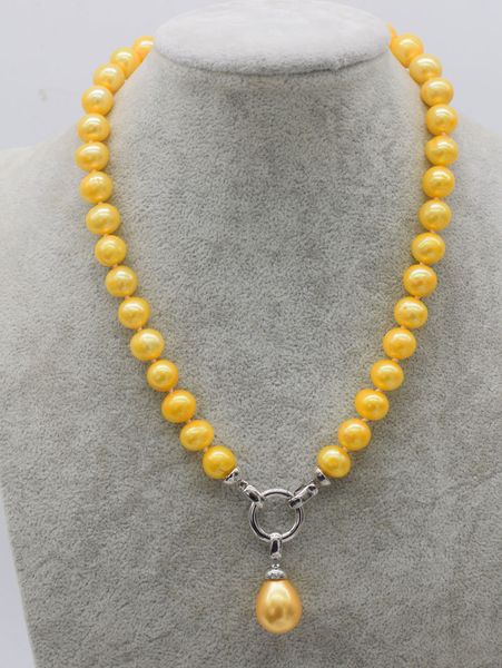 wow freshwater pearl yellow near round 10-1mm shell pendant necklace 18inch nature wholesale, Silver
wow freshwater pearl yellow near round 10-1mm shell pendant necklace 18inch nature wholesale, Silver