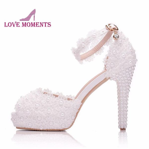 beautiful handmade white lace flower peep toes wedding high heels buckle straps summer women sandals 10cm platforms bride shoes, Black
beautiful handmade white lace flower peep toes wedding high heels buckle straps summer women sandals 10cm platforms bride shoes, Black