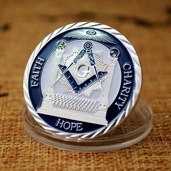 non magnetic masonic commemorative badge craft ason medal silver plated coin association under a brotherhood of man
non magnetic masonic commemorative badge craft ason medal silver plated coin association under a brotherhood of man