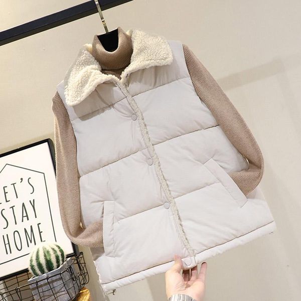 women's vests winter fur collar vest women outerwear autumn slim fit cotton sleeveless waistcoat jacket warm windproof female top, Black;white
women's vests winter fur collar vest women outerwear autumn slim fit cotton sleeveless waistcoat jacket warm windproof female top, Black;white