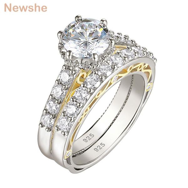 cluster rings she brilliant round cut cz wedding ring set 925 sterling silver engagement for women yellow gold side design, Golden;silver
cluster rings she brilliant round cut cz wedding ring set 925 sterling silver engagement for women yellow gold side design, Golden;silver