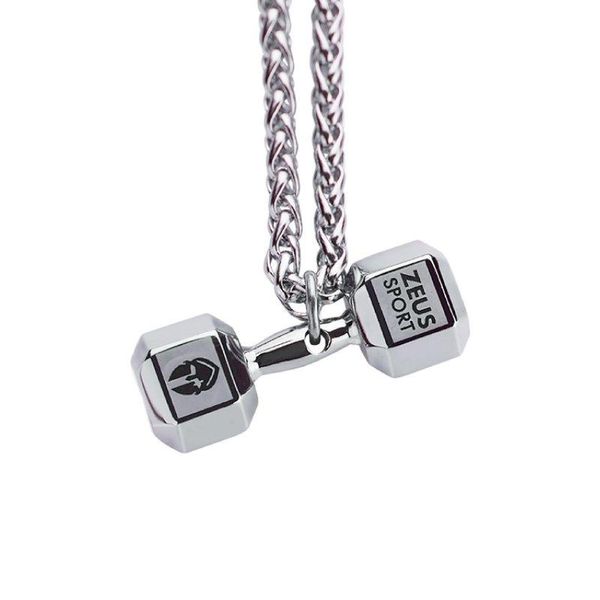 sterling silver dumbbell item european and american chain muscular men's colorless fitness sports pendant couple style
sterling silver dumbbell item european and american chain muscular men's colorless fitness sports pendant couple style