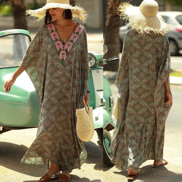 women's swimwear four side army green floral dress loose beach blouse holiday sun protection long skirt bikini women, White;black
women's swimwear four side army green floral dress loose beach blouse holiday sun protection long skirt bikini women, White;black