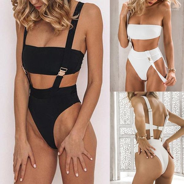 women new bra bikini 1 piece set push up swimwear bodysuit solid swim suit female bathing suits, White;black
women new bra bikini 1 piece set push up swimwear bodysuit solid swim suit female bathing suits, White;black