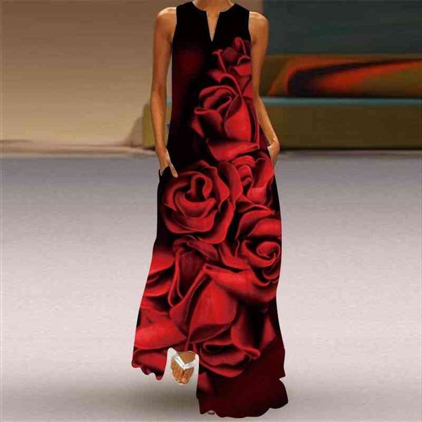 3d rose printed maxi summer women dresses sleeveless v neck print retro dress womens clothing robe femme, Black;gray
3d rose printed maxi summer women dresses sleeveless v neck print retro dress womens clothing robe femme, Black;gray
