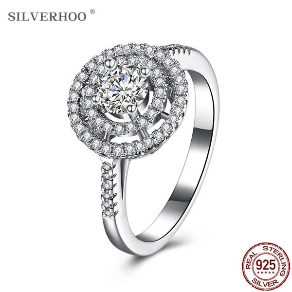 cluster rings silverhoo 925 sterling silver ring for women clear cubic zirconia circle romantic wedding jewelry to girlfriend gift, Golden;silver
cluster rings silverhoo 925 sterling silver ring for women clear cubic zirconia circle romantic wedding jewelry to girlfriend gift, Golden;silver