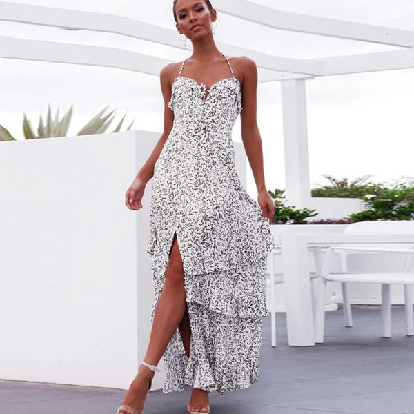 2021 new deep v ncek sleeveless backless beach maxi dresses cotton floral print summer dress side split vestidos kcro, White
2021 new deep v ncek sleeveless backless beach maxi dresses cotton floral print summer dress side split vestidos kcro, White