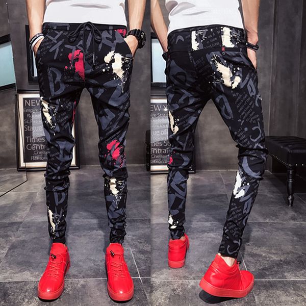 2021 summer new harem manner print cordon street men's row slim casual jogging hip hop pants 47o3, Black
2021 summer new harem manner print cordon street men's row slim casual jogging hip hop pants 47o3, Black