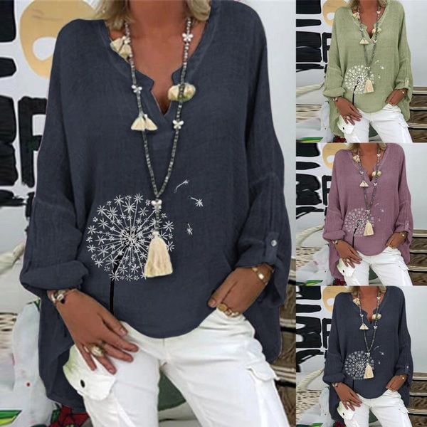 women's blouses & shirts summer plus size bluses for women hedging v-neck polka print cotton linen long sleeve shirt female blusas, White
women's blouses & shirts summer plus size bluses for women hedging v-neck polka print cotton linen long sleeve shirt female blusas, White