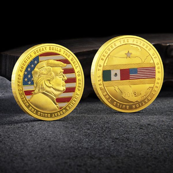 donald trump president historical coin keep american great build the wall to american great gold plated souvenir coin
donald trump president historical coin keep american great build the wall to american great gold plated souvenir coin