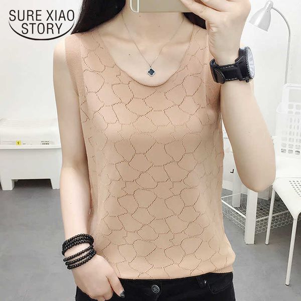 summer korean o-neck white tank women hollow out ice silk knitted vest female casual sleeveless camisole 9691 210527
summer korean o-neck white tank women hollow out ice silk knitted vest female casual sleeveless camisole 9691 210527