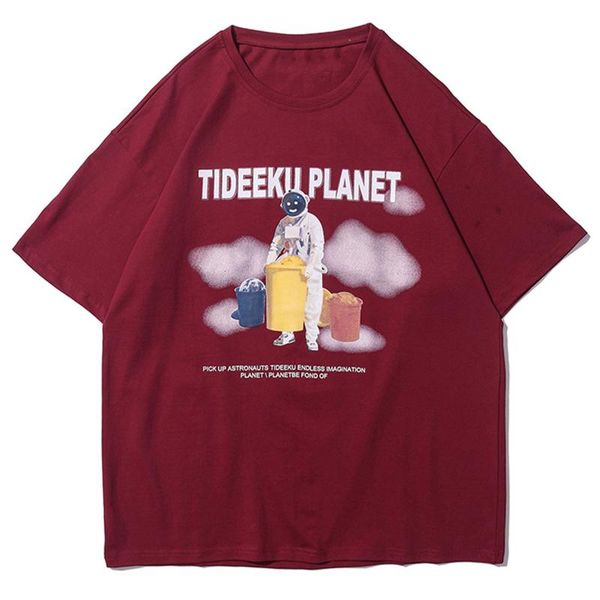 women's t-shirt 2021 summer leisure harajuku streetwear retro astronaut planet print tshirt hip hop loose cotton short sleeve shirt, White
women's t-shirt 2021 summer leisure harajuku streetwear retro astronaut planet print tshirt hip hop loose cotton short sleeve shirt, White