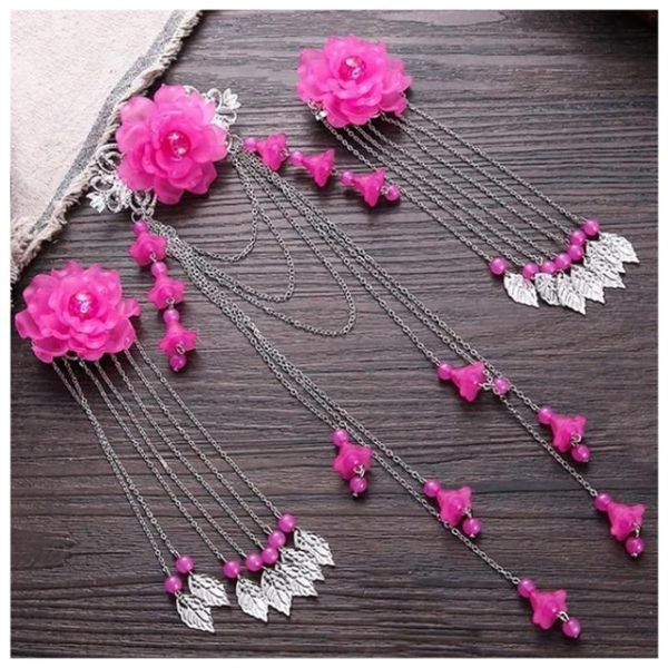 hair accessories ancient style shaking tassel elegant lady hairpins banquet hairwear multi-color optional cute five-piece flower costume
hair accessories ancient style shaking tassel elegant lady hairpins banquet hairwear multi-color optional cute five-piece flower costume