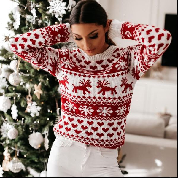 women autumn winter christmas sweater ladies knitted jumper pullover women sweater snowflake elk print sweaters and pullovers, White;black
women autumn winter christmas sweater ladies knitted jumper pullover women sweater snowflake elk print sweaters and pullovers, White;black