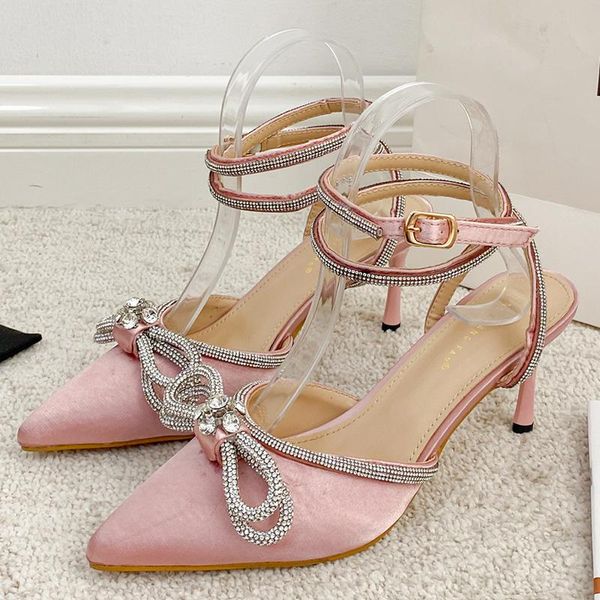 2021 summer trending women pink high heels bowknot prom sandals sweet rhinestone pointed toe buclek strap sandals female shoes, Black
2021 summer trending women pink high heels bowknot prom sandals sweet rhinestone pointed toe buclek strap sandals female shoes, Black