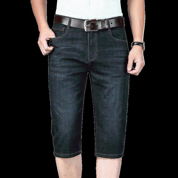 men's jeans 2021 summer cotton stretch business casual lightweight denim cropped pants large size youth brand shorts, Blue
men's jeans 2021 summer cotton stretch business casual lightweight denim cropped pants large size youth brand shorts, Blue
