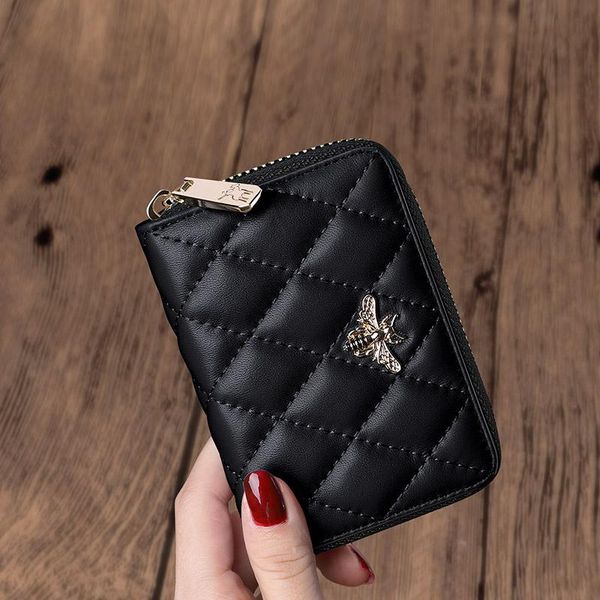 card holders leather mini women's holder light and fashionable small wallet large capacity bag, Brown;gray
card holders leather mini women's holder light and fashionable small wallet large capacity bag, Brown;gray