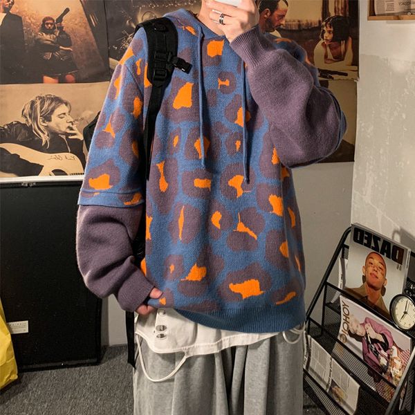 2021 new winter men's clothes two pieces jumpers loose patches of cashmere sweater with hoodie wool warm knitting -xl 8da5, White;black
2021 new winter men's clothes two pieces jumpers loose patches of cashmere sweater with hoodie wool warm knitting -xl 8da5, White;black