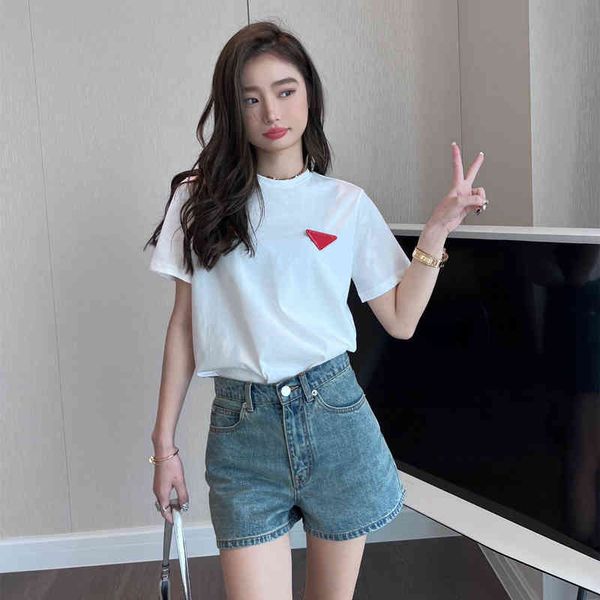 spring and summer new small & women's loose casual fashion round neck short t-shirt half sleeve, White
spring and summer new small & women's loose casual fashion round neck short t-shirt half sleeve, White
