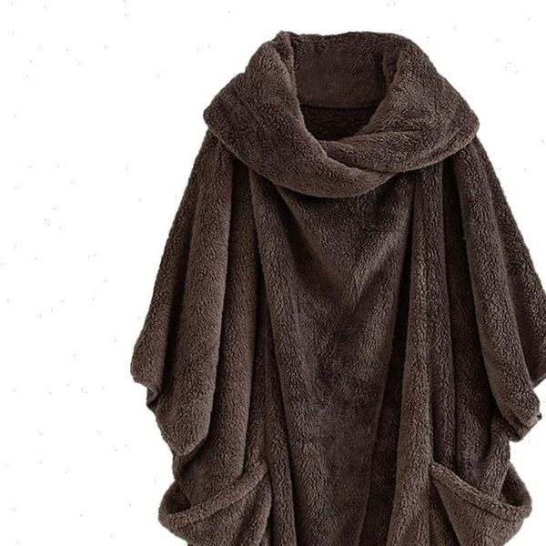 stylish bar women fluffy coat oversized batwing sleeve jacket female button outwear autumn winter warm poncho lady jumpers, Black
stylish bar women fluffy coat oversized batwing sleeve jacket female button outwear autumn winter warm poncho lady jumpers, Black