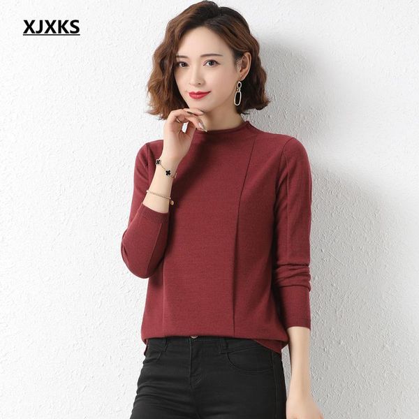 women's sweaters xjxks women sweater 2021 autumn winter solid color all-match comfortable wool knitted pullover, White;black
women's sweaters xjxks women sweater 2021 autumn winter solid color all-match comfortable wool knitted pullover, White;black