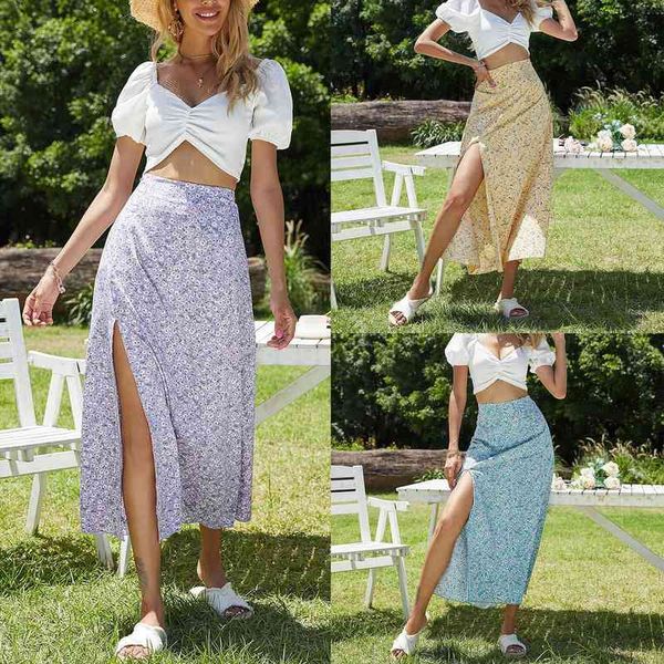 summer womens midi skirt floral high waist split a-line skirt ladies casual long, Black
summer womens midi skirt floral high waist split a-line skirt ladies casual long, Black