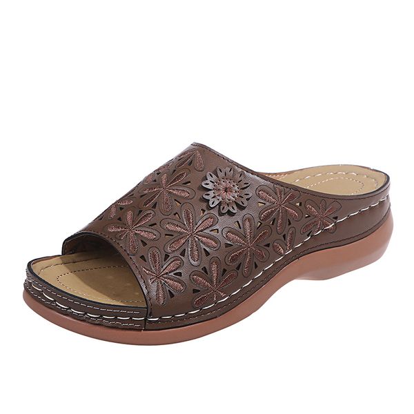 retro slippers women shoes pu leather flower wedges sandals woman casual flip flops sewing 2021 new summer beach ladies shoesdress shoes, Black
retro slippers women shoes pu leather flower wedges sandals woman casual flip flops sewing 2021 new summer beach ladies shoesdress shoes, Black