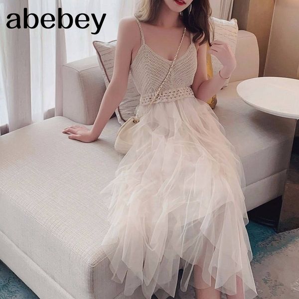 lace party dress solid ruffles knitting patchwork women spaghetti strap dress mesh backless v-neck long dress vestidos 210306, Black;pink
lace party dress solid ruffles knitting patchwork women spaghetti strap dress mesh backless v-neck long dress vestidos 210306, Black;pink