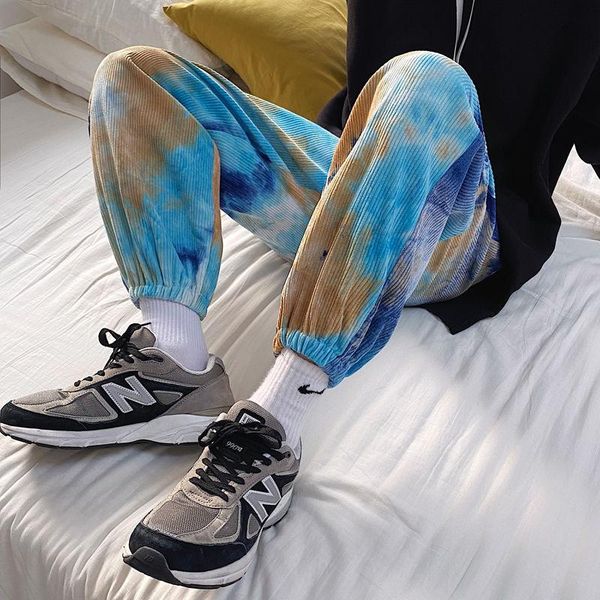 tie-dye corduroy slacks men's korean fashion loose slacks men's elements streetwear hip-hop pants drawstring sweatpants men, Black
tie-dye corduroy slacks men's korean fashion loose slacks men's elements streetwear hip-hop pants drawstring sweatpants men, Black