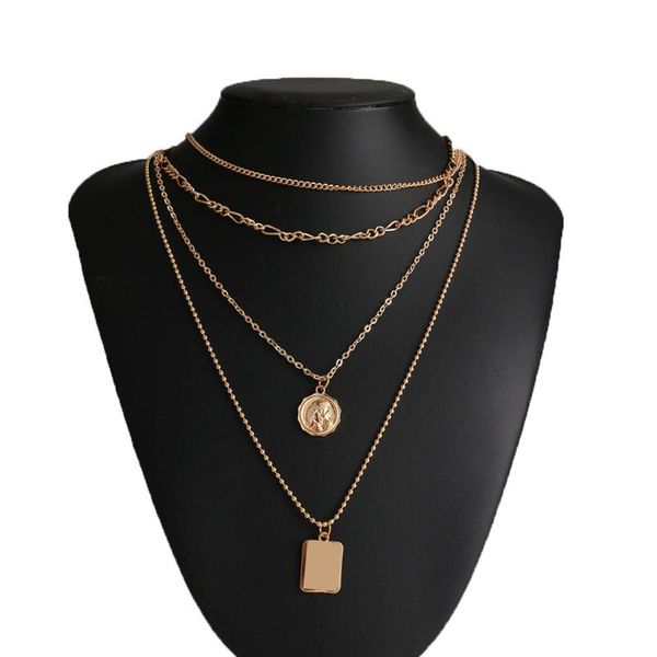 chokers fashion design women's multi-layer metal cion pendant bead necklace collarbone necklaces jewelry gifts accesories, Golden;silver
chokers fashion design women's multi-layer metal cion pendant bead necklace collarbone necklaces jewelry gifts accesories, Golden;silver