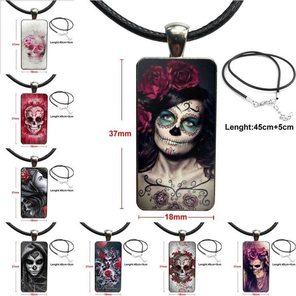 pendant necklaces for girls gifts flower floral sugar skull tattooed fashion glass cabochon rectangle necklace choker jewelry, Silver
pendant necklaces for girls gifts flower floral sugar skull tattooed fashion glass cabochon rectangle necklace choker jewelry, Silver