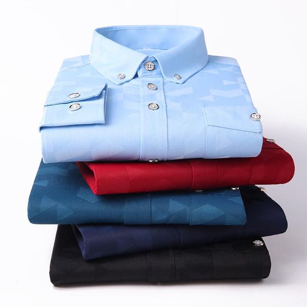 men's casual shirts browon spring autumn plus size shirt men pocket design slim cotton polyester anti-wrinkle dress clothing, White;black
men's casual shirts browon spring autumn plus size shirt men pocket design slim cotton polyester anti-wrinkle dress clothing, White;black