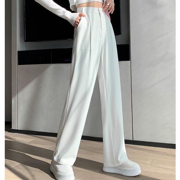 women's jeans summer loose casual thin trousers high waist straight black and suit pants all-match, Blue
women's jeans summer loose casual thin trousers high waist straight black and suit pants all-match, Blue