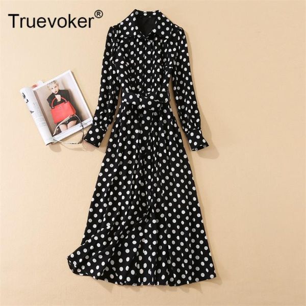 casual dresses truevoker lady 2021 spring high street fashion polka dot printed belted party dress elegant festa vestidos, Black;gray
casual dresses truevoker lady 2021 spring high street fashion polka dot printed belted party dress elegant festa vestidos, Black;gray