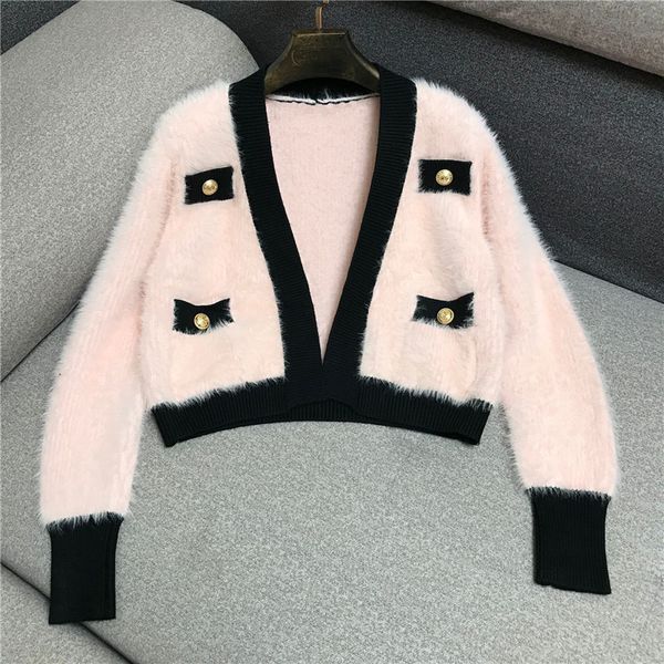 2021 new women's mohair sweaters women autumn winter runway designers loose oversized female cardigans single breasted 683r, White;black
2021 new women's mohair sweaters women autumn winter runway designers loose oversized female cardigans single breasted 683r, White;black